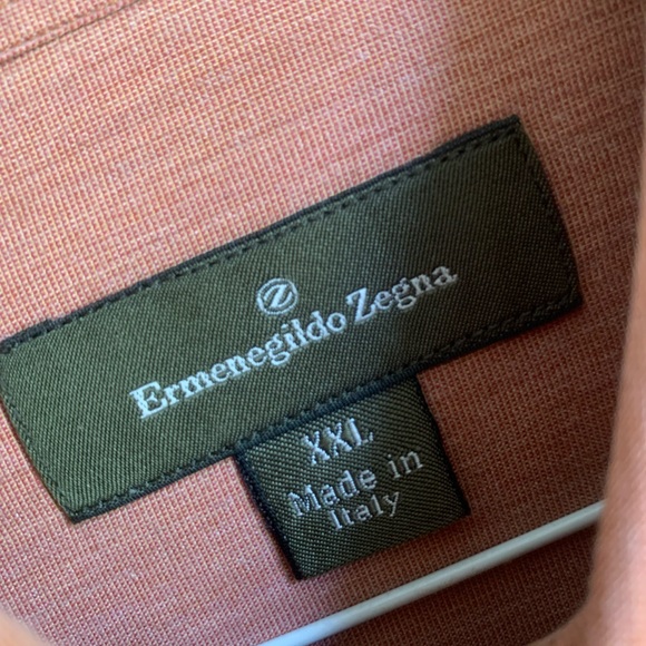 Ermenegildo Zegna XXL Rust/Copper dress shirt - Picture 3 of 3